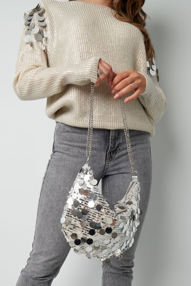 Bolso brillo y glamour - Color plata h5 Imagen2